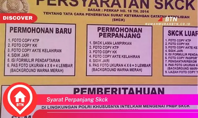 syarat perpanjang skck