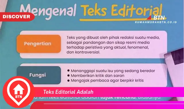 teks editorial adalah