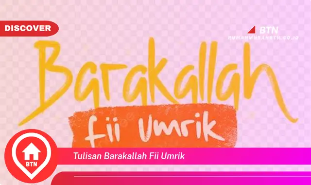 tulisan barakallah fii umrik