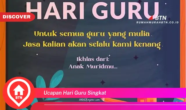 ucapan hari guru singkat