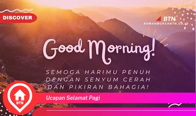 ucapan selamat pagi