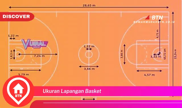 ukuran lapangan basket