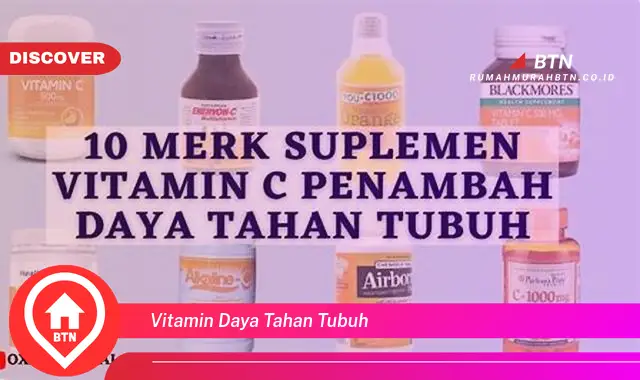 vitamin daya tahan tubuh