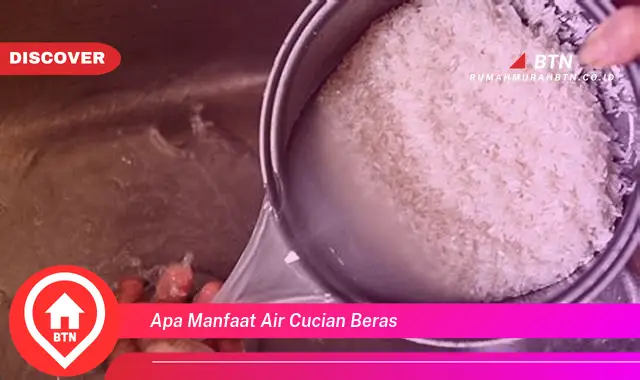 apa manfaat air cucian beras