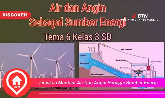 jelaskan manfaat air dan angin sebagai sumber energi