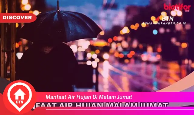 manfaat air hujan di malam jumat