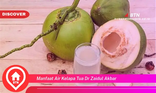 manfaat air kelapa tua dr zaidul akbar