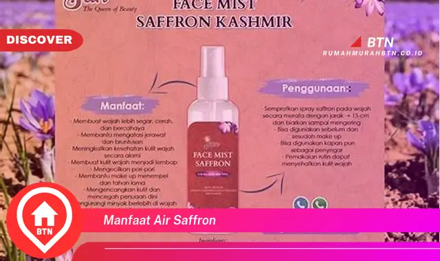 manfaat air saffron