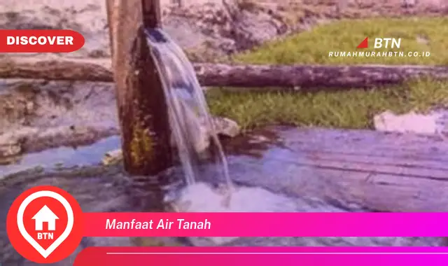 manfaat air tanah