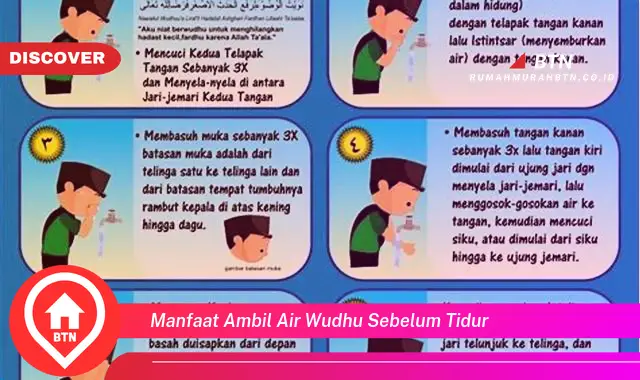 manfaat ambil air wudhu sebelum tidur