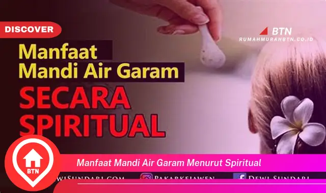 manfaat mandi air garam menurut spiritual