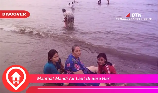 manfaat mandi air laut di sore hari