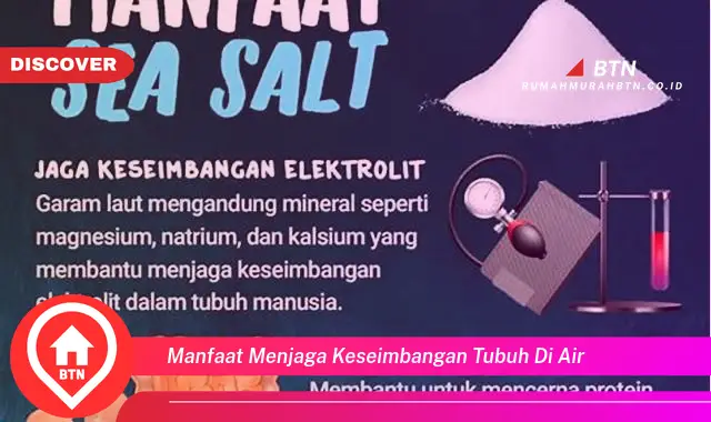 manfaat menjaga keseimbangan tubuh di air