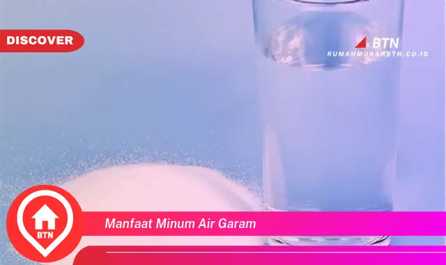 manfaat minum air garam