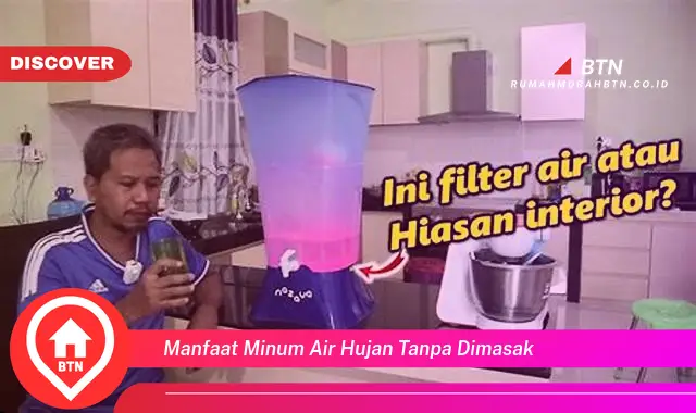 manfaat minum air hujan tanpa dimasak