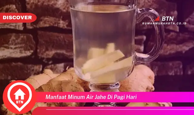 manfaat minum air jahe di pagi hari