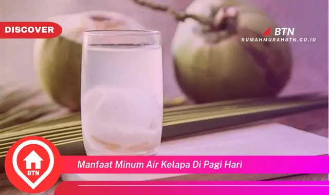 manfaat minum air kelapa di pagi hari