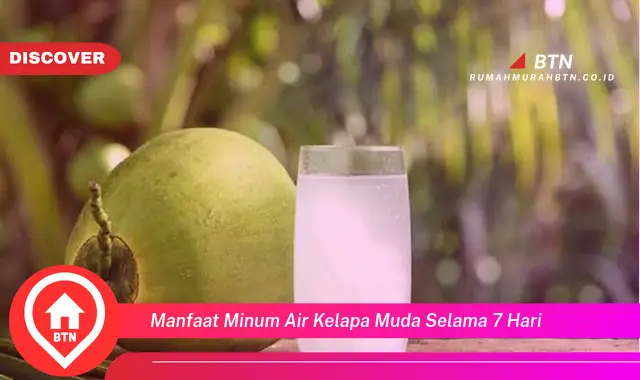 manfaat minum air kelapa muda selama 7 hari