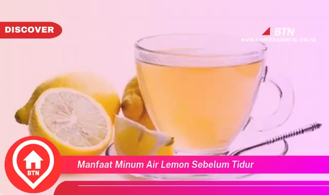 manfaat minum air lemon sebelum tidur