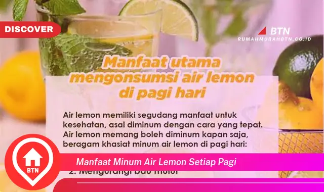 manfaat minum air lemon setiap pagi