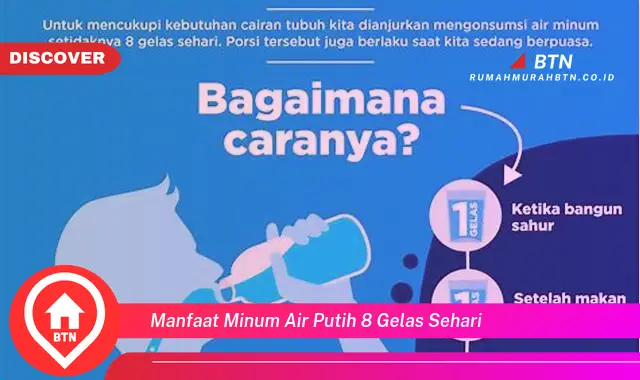 manfaat minum air putih 8 gelas sehari