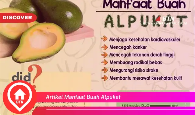 artikel manfaat buah alpukat