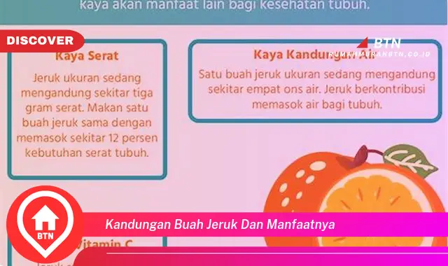 kandungan buah jeruk dan manfaatnya