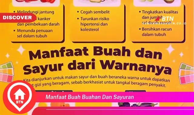 manfaat buah buahan dan sayuran