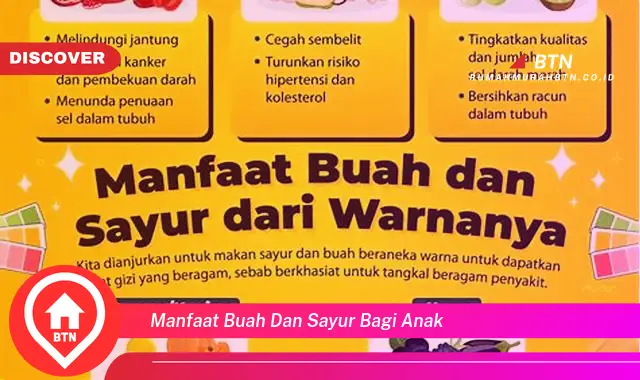 manfaat buah dan sayur bagi anak