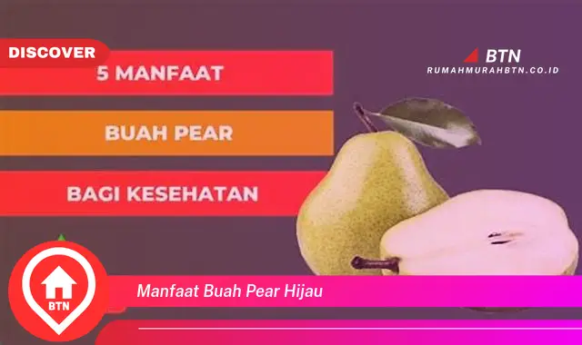 manfaat buah pear hijau