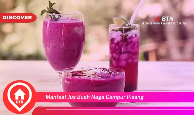 manfaat jus buah naga campur pisang