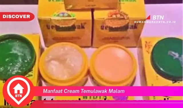 manfaat cream temulawak malam