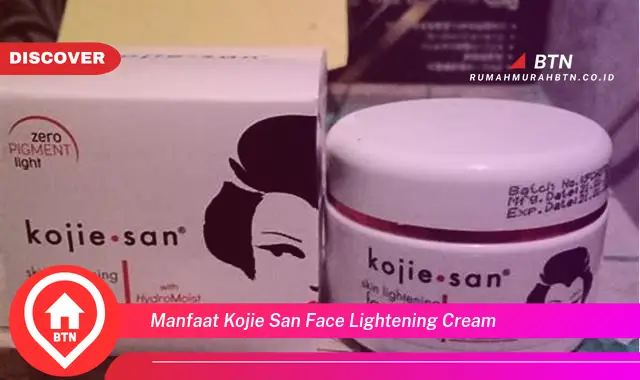 manfaat kojie san face lightening cream