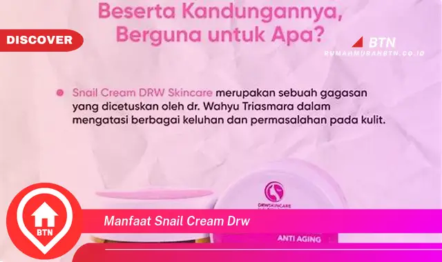 manfaat snail cream drw