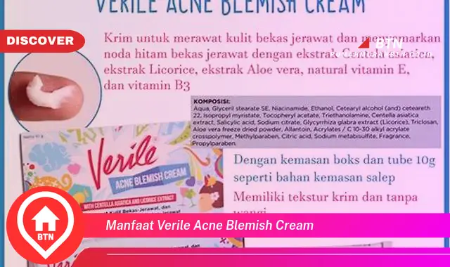 manfaat verile acne blemish cream