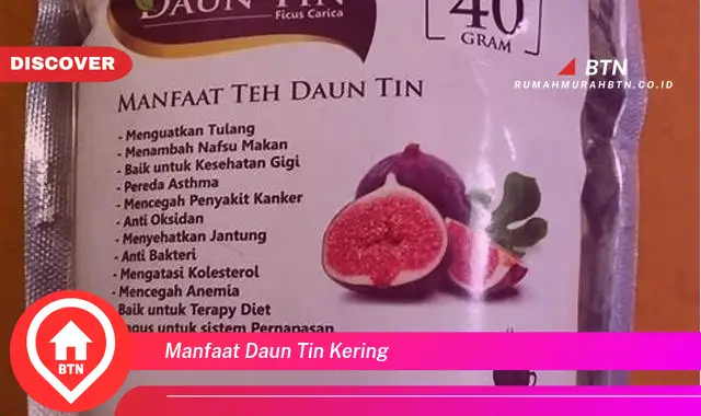 manfaat daun tin kering