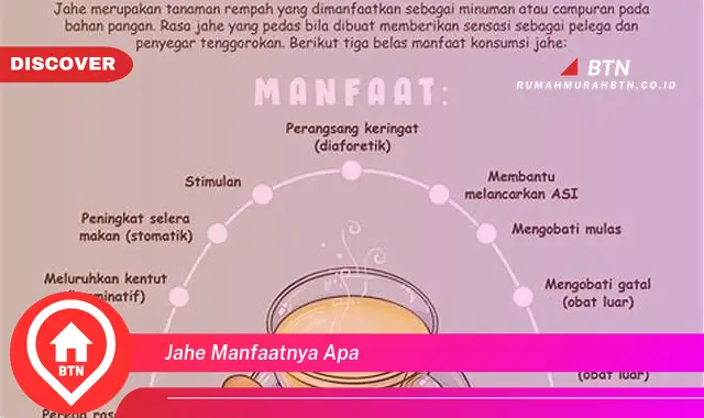 jahe manfaatnya apa