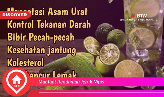 manfaat rendaman jeruk nipis