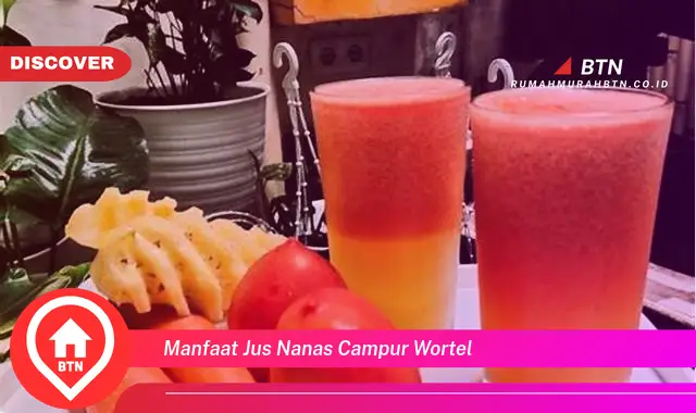 manfaat jus nanas campur wortel