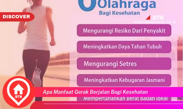 apa manfaat gerak berjalan bagi kesehatan