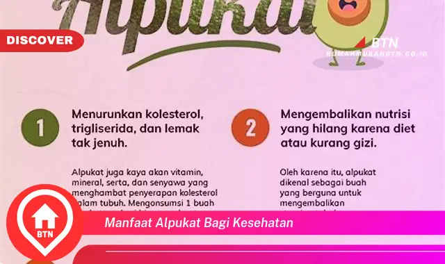 manfaat alpukat bagi kesehatan