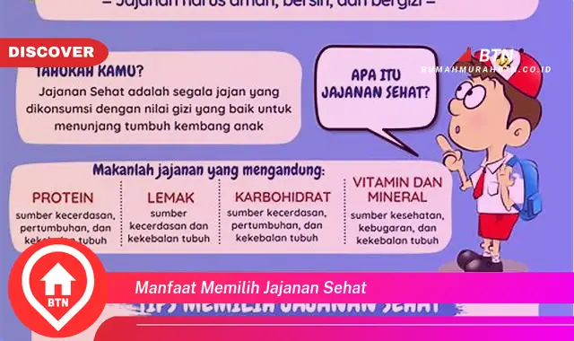 manfaat memilih jajanan sehat