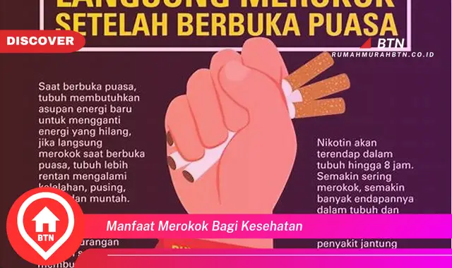 manfaat merokok bagi kesehatan