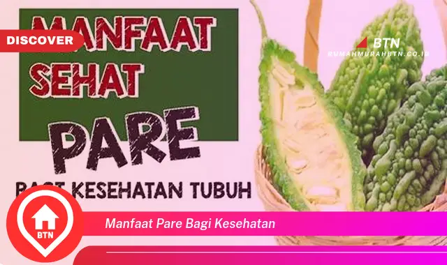 manfaat pare bagi kesehatan