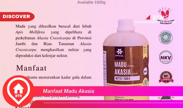 manfaat madu akasia