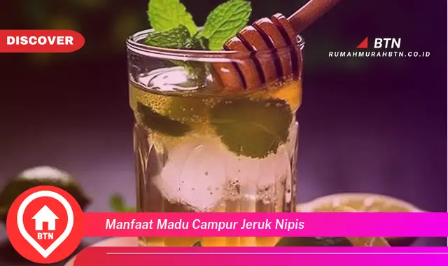 manfaat madu campur jeruk nipis