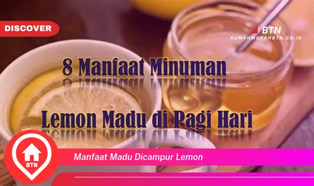 manfaat madu dicampur lemon