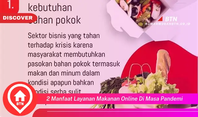 2 manfaat layanan makanan online di masa pandemi