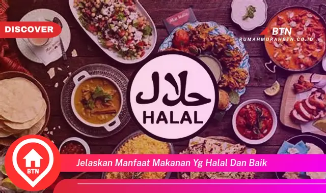 jelaskan manfaat makanan yg halal dan baik