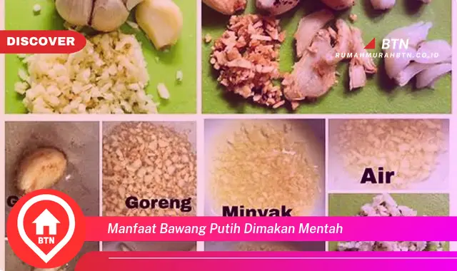 manfaat bawang putih dimakan mentah